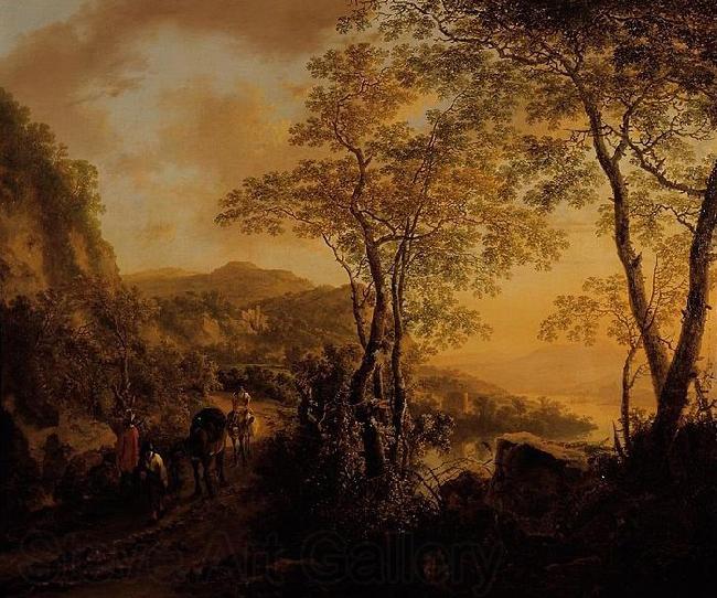 Jan Both Italian landscape. Norge oil painting art